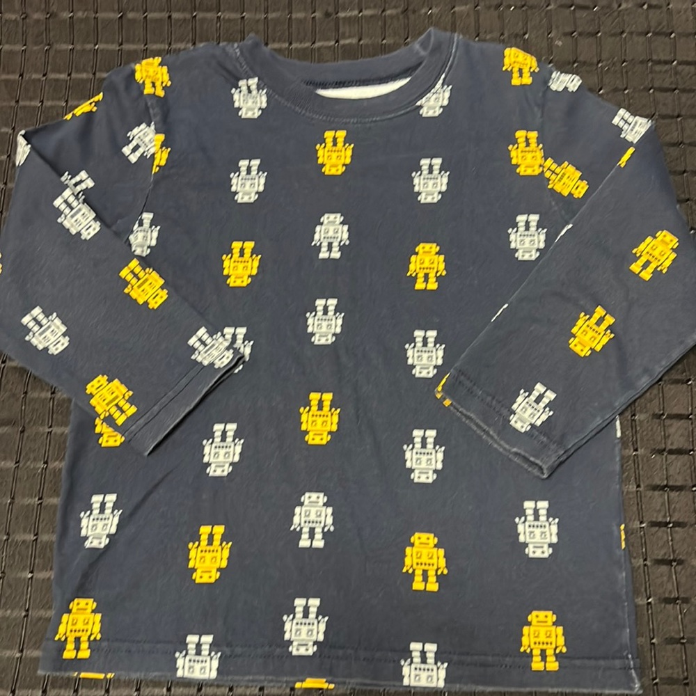 Garanimals Long Sleeve Boys Robot Shirt